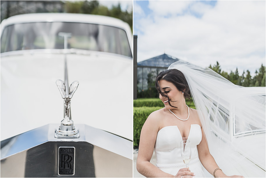 A summer black tie lush Planterra Conservatory Wedding same sex in West Bloomfield Michigan by Kari Dawson.