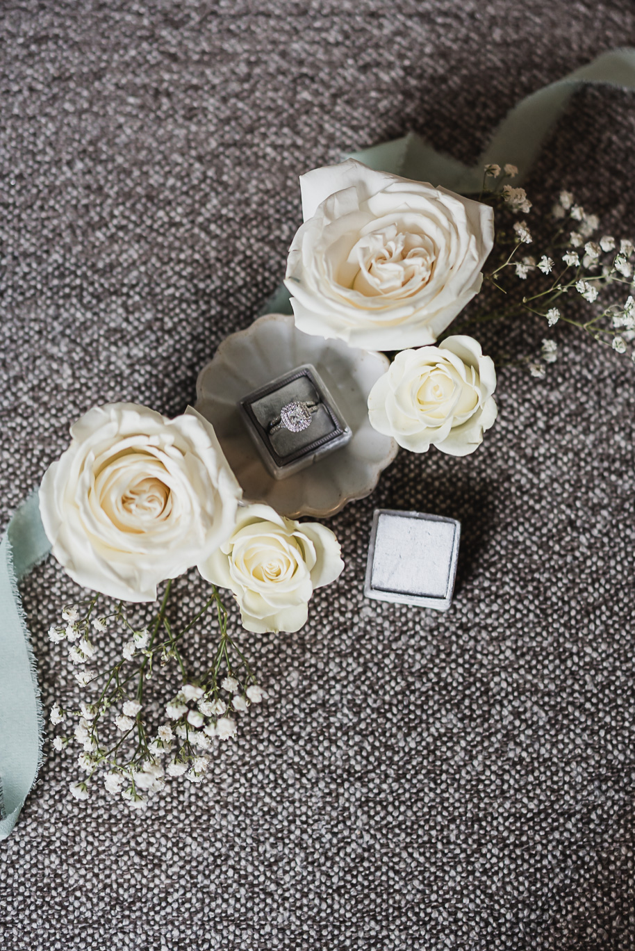 A summer black tie lush Planterra Conservatory Wedding same sex in West Bloomfield Michigan by Kari Dawson.