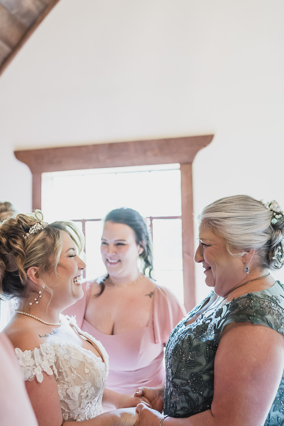 Dusty rose and navy wedding at Tobacco Ranch with sunset portraits and emotional ceremony