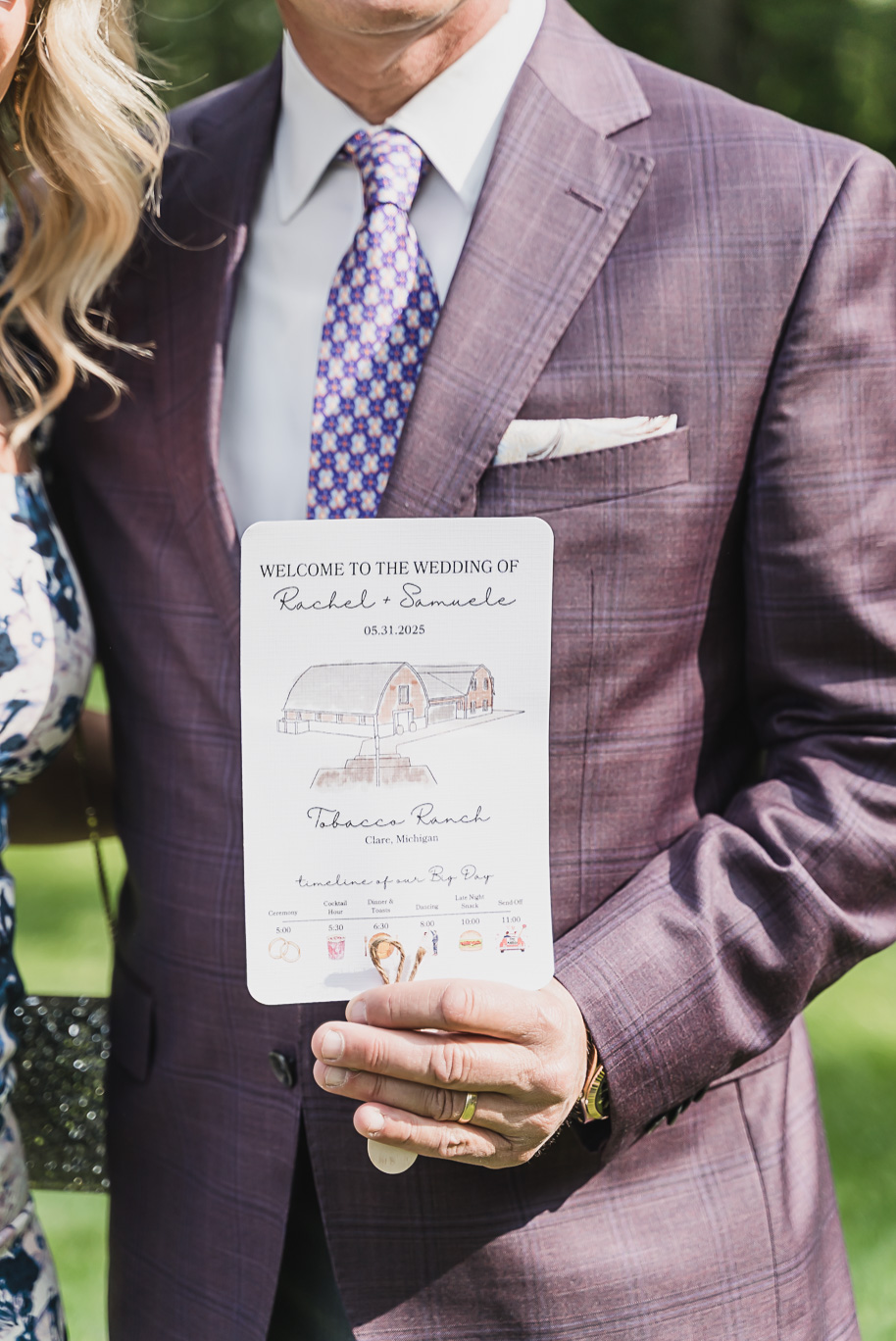 Dusty rose and navy wedding at Tobacco Ranch with sunset portraits and emotional ceremony