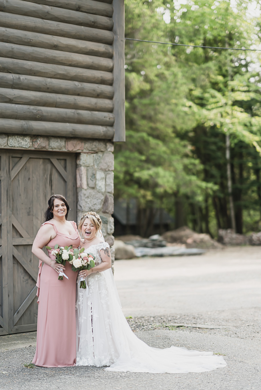 Dusty rose and navy wedding at Tobacco Ranch with sunset portraits and emotional ceremony