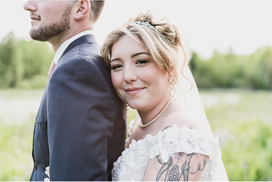 Dusty rose and navy wedding at Tobacco Ranch with sunset portraits and emotional ceremony