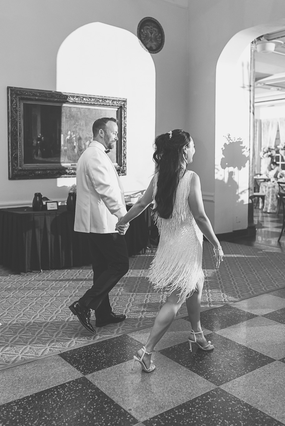 A classic black tie dusty blue and black Detroit Yacht Club wedding steeped in tradition, family heirlooms, hydrangaes, and happy tears by Kari Dawson, top rated Detroit wedding photographer, and her team. 