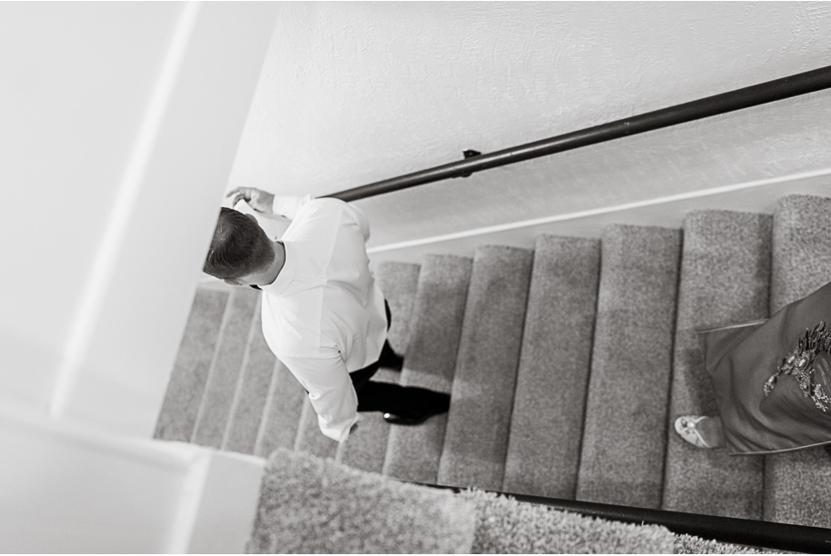 A classic black tie dusty blue and black Detroit Yacht Club wedding steeped in tradition, family heirlooms, hydrangaes, and happy tears by Kari Dawson, top rated Detroit wedding photographer, and her team. 
