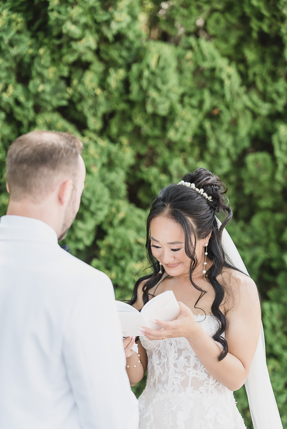 A classic black tie dusty blue and black Detroit Yacht Club wedding steeped in tradition, family heirlooms, hydrangaes, and happy tears by Kari Dawson, top rated Detroit wedding photographer, and her team. 