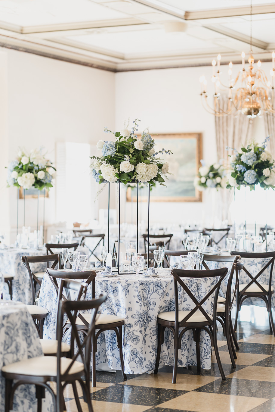 A classic black tie dusty blue and black Detroit Yacht Club wedding steeped in tradition, family heirlooms, hydrangaes, and happy tears by Kari Dawson, top rated Detroit wedding photographer, and her team. 