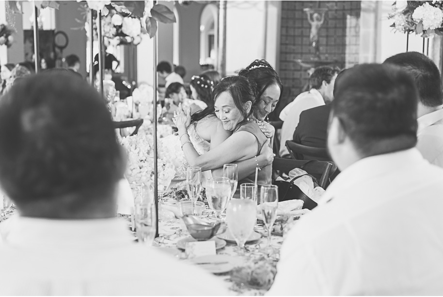 A classic black tie dusty blue and black Detroit Yacht Club wedding steeped in tradition, family heirlooms, hydrangaes, and happy tears by Kari Dawson, top rated Detroit wedding photographer, and her team. 