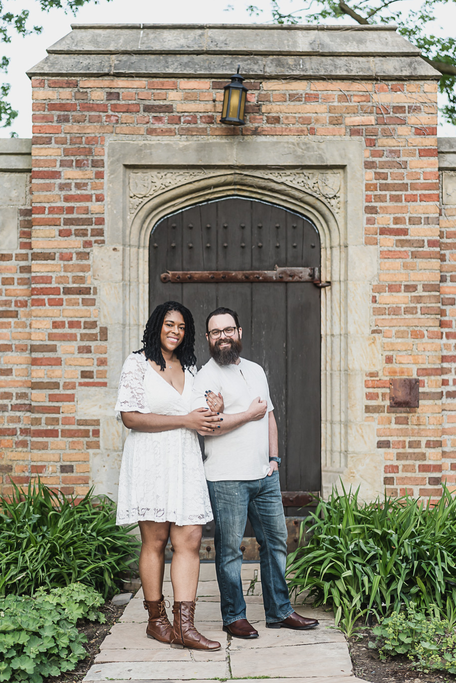 Sunlit Strolls and Timeless Love at Meadow Brook Hall; a romantic Meadow Brook Hall Engagement Session provided by top-rated Rochester wedding photographer, Kari Dawson.