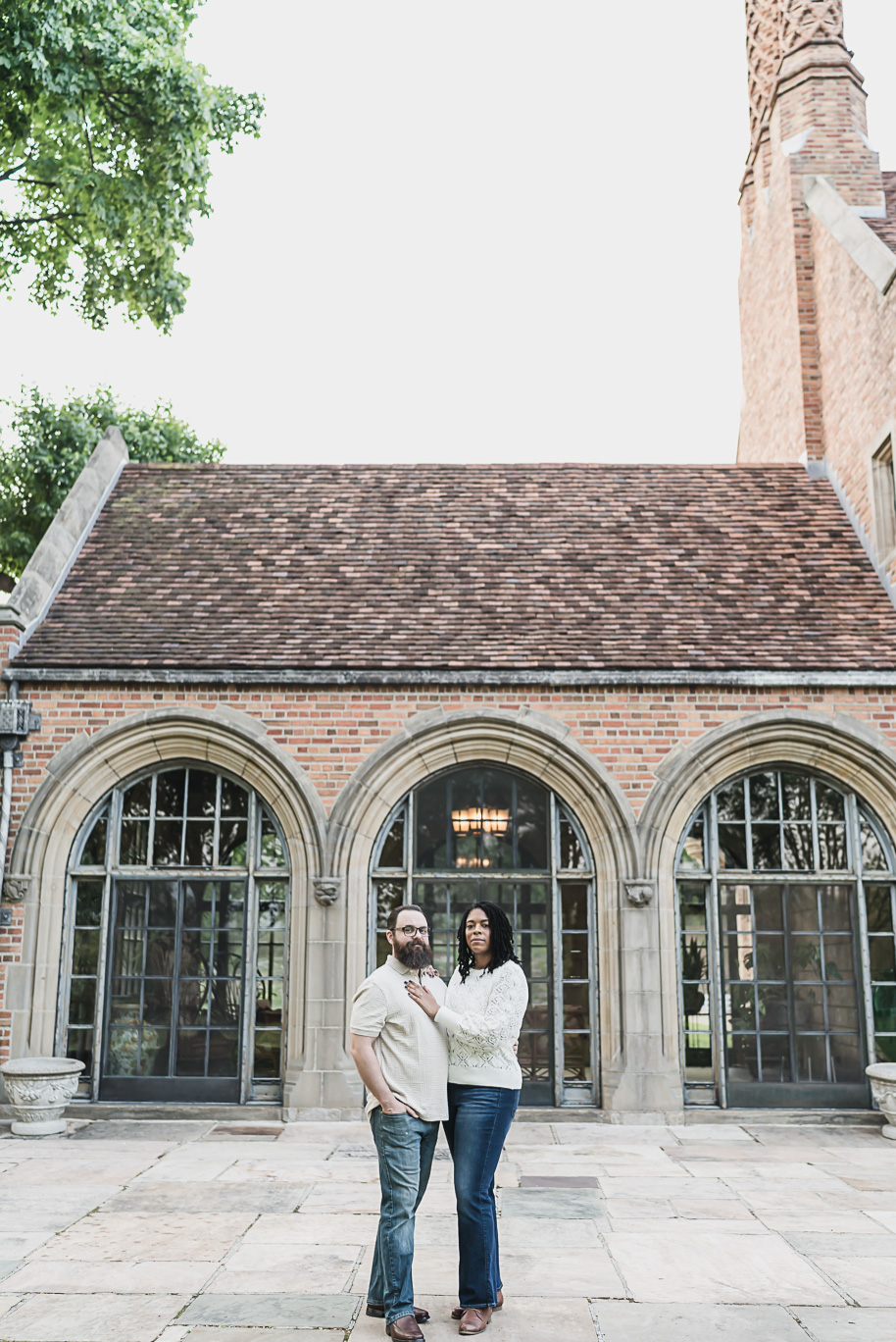 Sunlit Strolls and Timeless Love at Meadow Brook Hall; a romantic Meadow Brook Hall Engagement Session provided by top-rated Rochester wedding photographer, Kari Dawson.