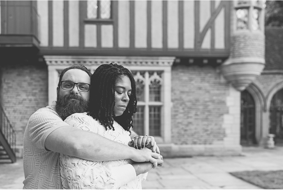 Sunlit Strolls and Timeless Love at Meadow Brook Hall; a romantic Meadow Brook Hall Engagement Session provided by top-rated Rochester wedding photographer, Kari Dawson.