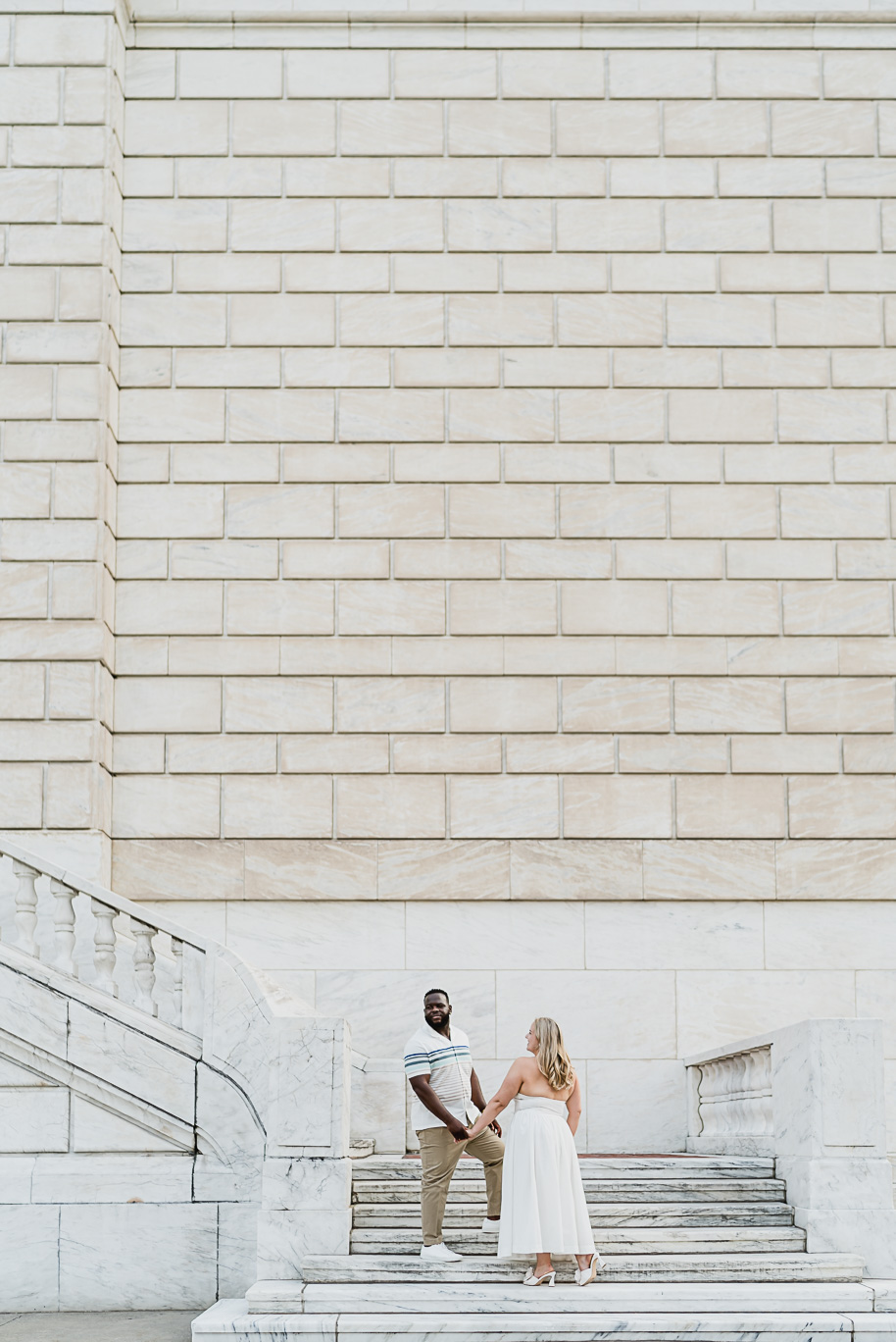 A Michigan Central Engagement full of romance and iconic style provided by Kari Dawson, top-rated Detroit wedding photographer, and her team.  