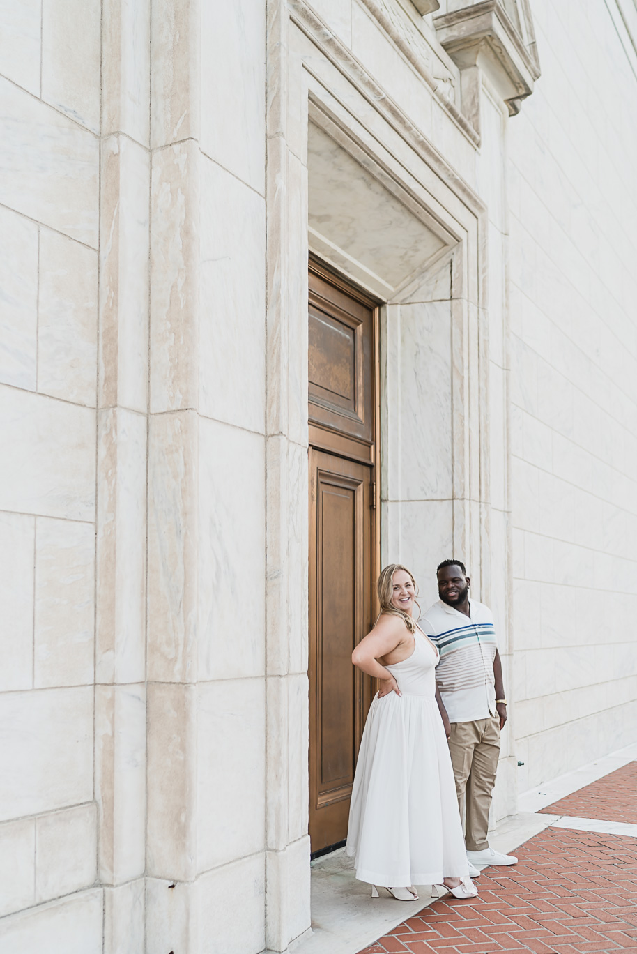 A Michigan Central Engagement full of romance and iconic style provided by Kari Dawson, top-rated Detroit wedding photographer, and her team.  