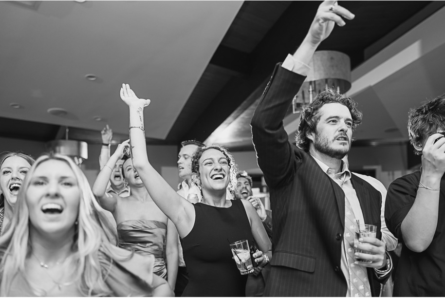 A jewish Bay Pointe Golf Club wedding on Middle Straights Lake provided by top-rated Detroit wedding photographer Kari Dawson + Co.