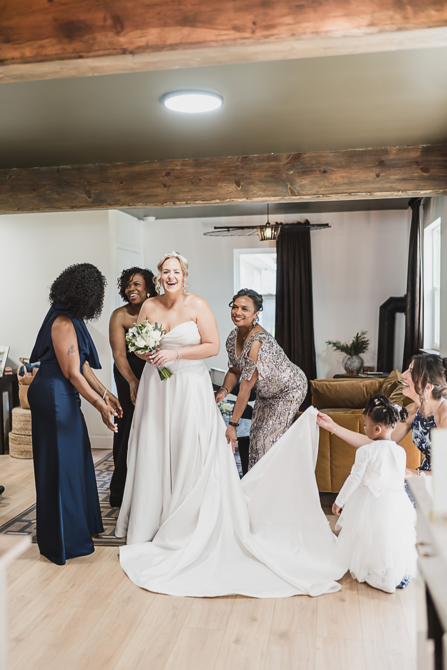 An emerald and gold fall interracial Castle Farms wedding in Charlevoix Northern Michigan by top-rated Northern Michigan wedding photography team Kari Dawson + Co.