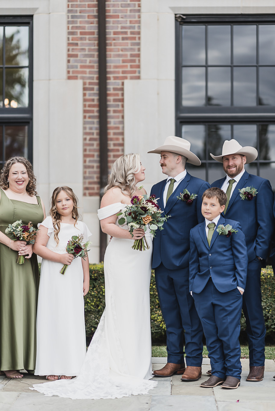 Texas-meets-Michigan fall wedding at the Royal Park Hotel with olive, navy, and gold design elements documented by Kari Dawson + Co.