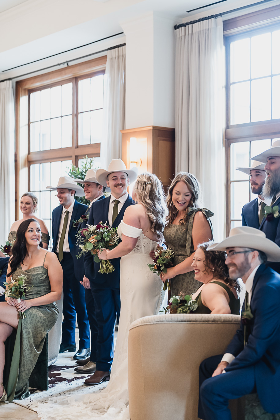 Texas-meets-Michigan fall wedding at the Royal Park Hotel with olive, navy, and gold design elements documented by Kari Dawson + Co.
