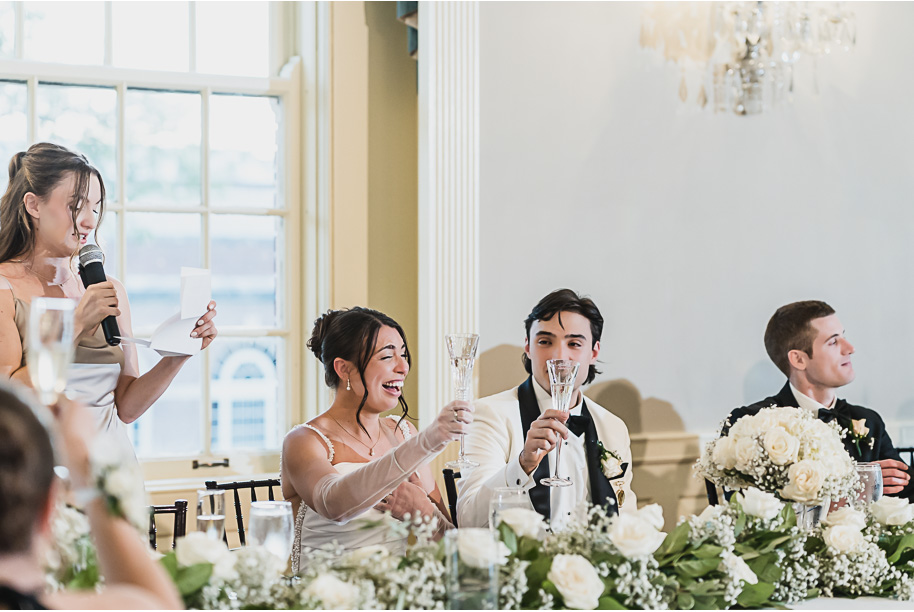 A romantic black and champagne black tie fall Macedonian Lovett Hall wedding documented by Kari Dawson and Co 