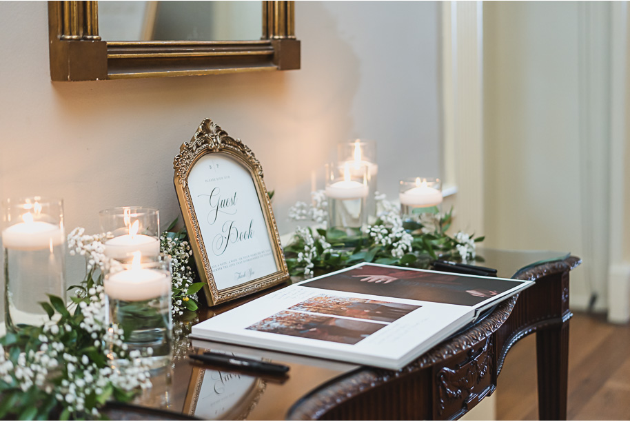 A romantic black and champagne black tie fall Macedonian Lovett Hall wedding documented by Kari Dawson and Co 