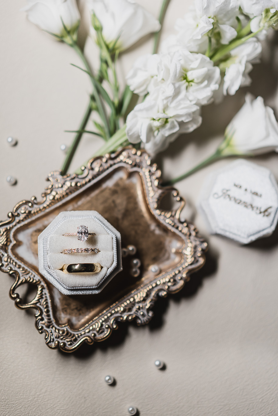A romantic black and champagne black tie fall Macedonian Lovett Hall wedding documented by Kari Dawson and Co 