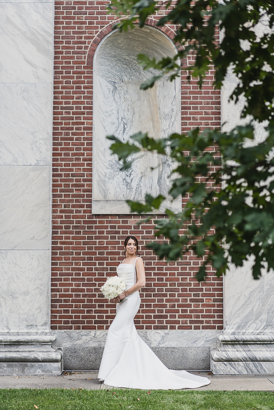 A romantic black and champagne black tie fall Macedonian Lovett Hall wedding documented by Kari Dawson and Co 