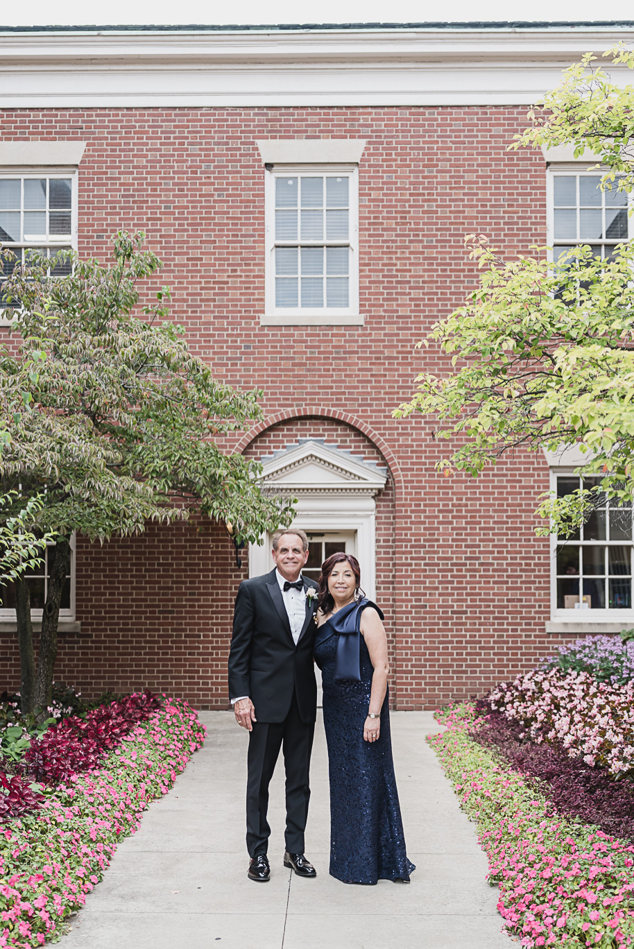 A romantic black and champagne black tie fall Macedonian Lovett Hall wedding documented by Kari Dawson and Co 