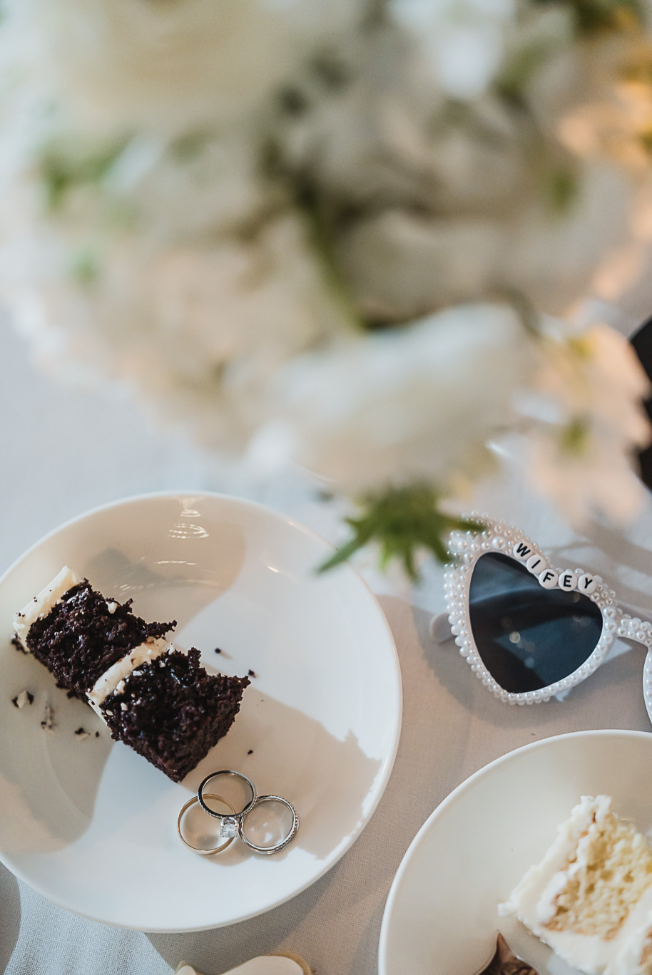 A warm fall Bay Pointe Woods wedding in Northern Michigan with sage and white details, emotional family legacy, and timeless design. Captured by Kari Dawson + Co.