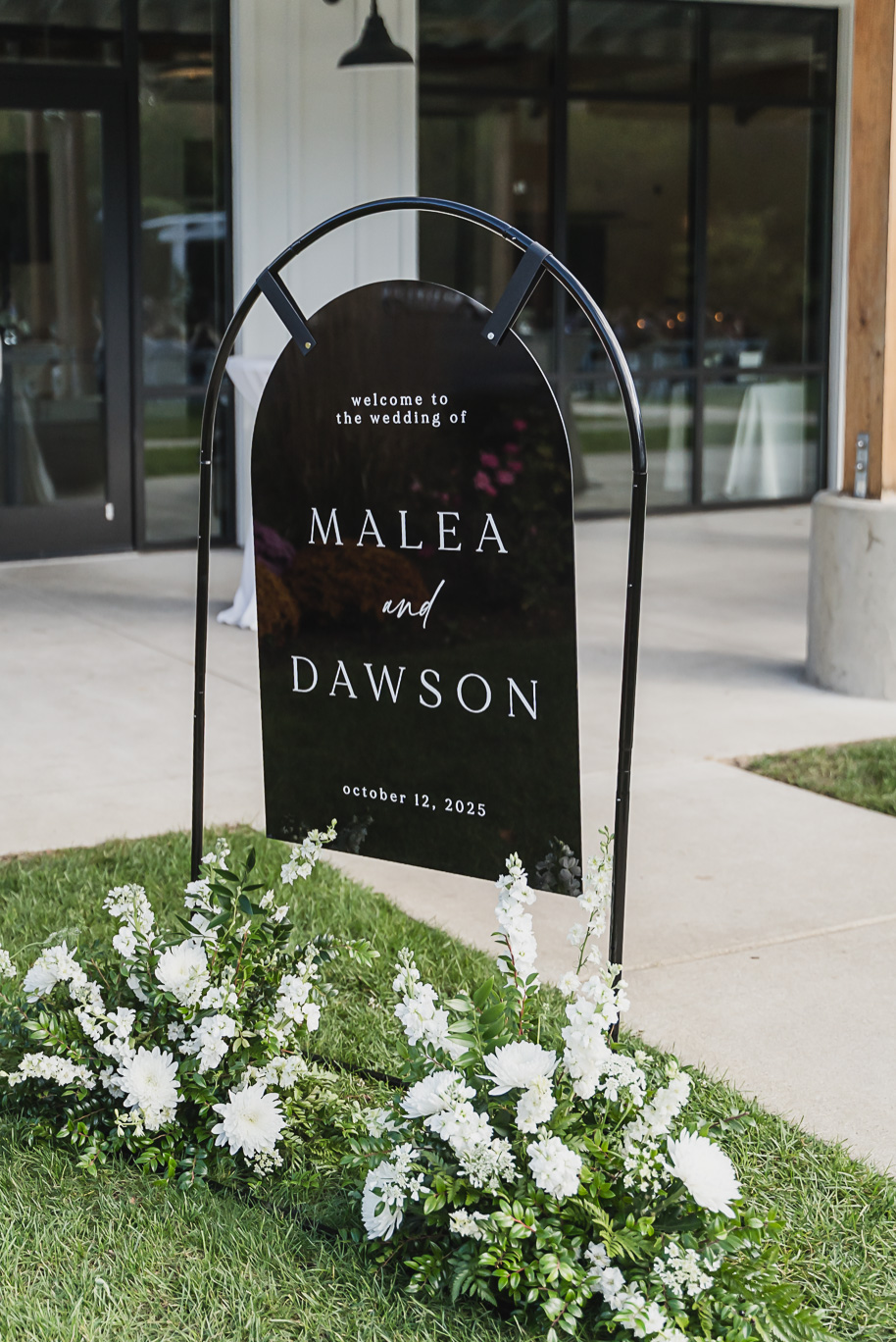 A warm fall Bay Pointe Woods wedding in Northern Michigan with sage and white details, emotional family legacy, and timeless design. Captured by Kari Dawson + Co.